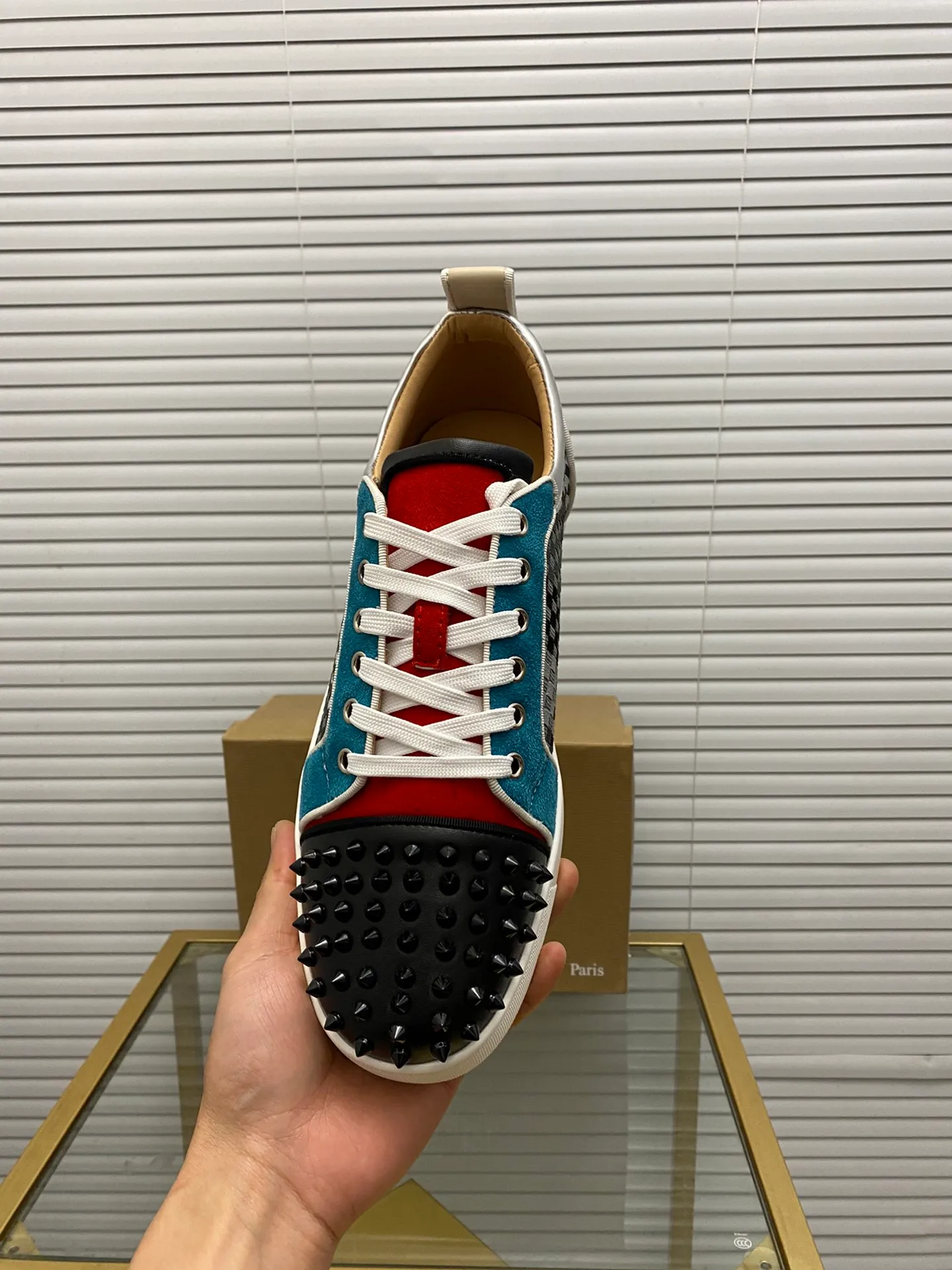 (Customized model) Ex-factory price is 500. christian louboutin (CL red sole shoes) counter series, casual sneakers for couples 📢 📢 📢 Exclusive hot style release 🎈🎈💪 Movable latex feet 👻 Finished outsole line [Proud] 😝Female 35-40# Male 38#-46, global supply😝 [Top version]: Original imported genuine leather upper, top original leather lining, original molded TPU outsole, original 1:1 detail processing, original shoe last,